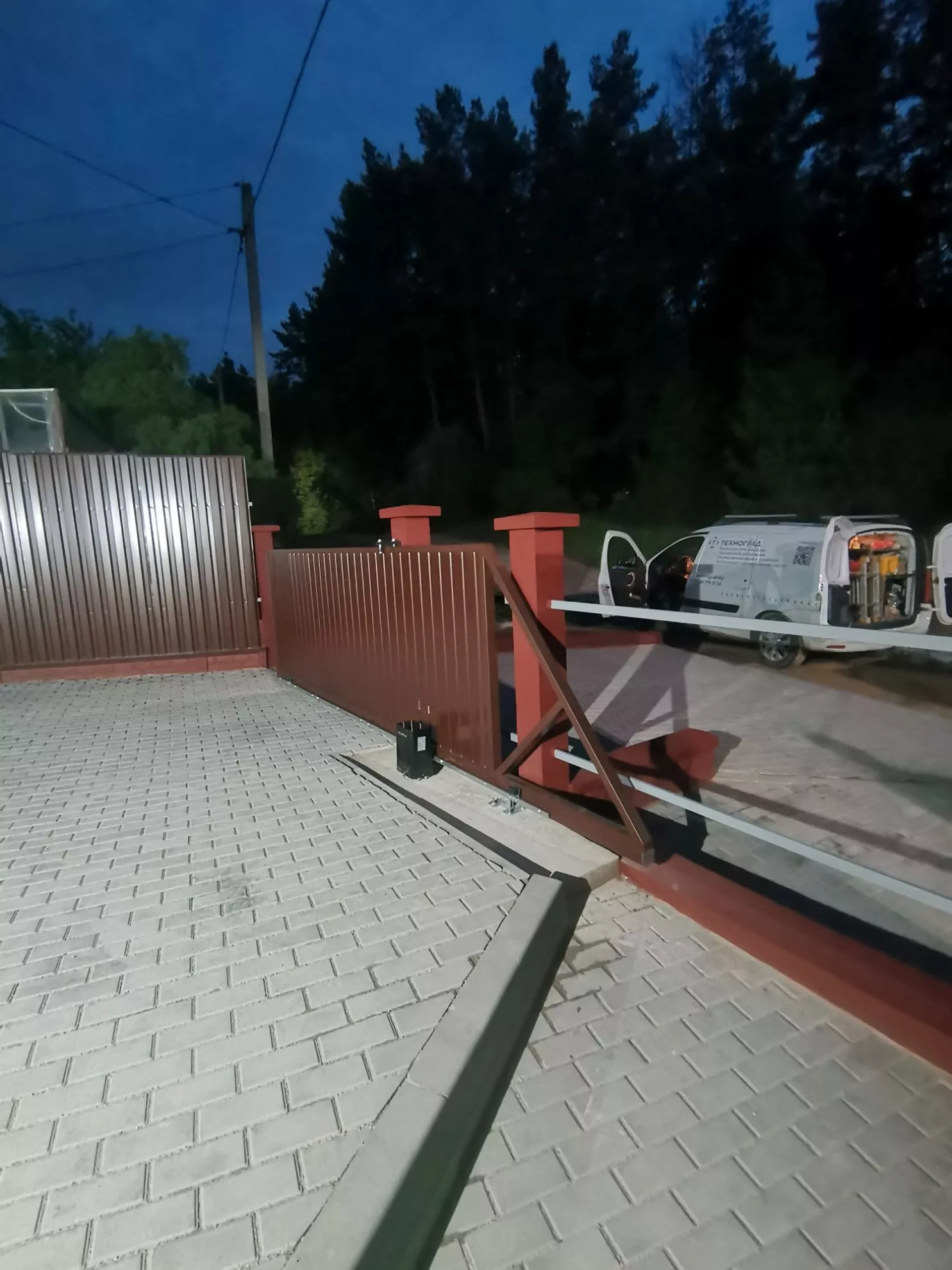 Ворота откатные уличные 3300х1430